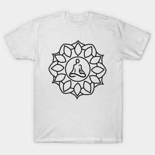 Yoga Mandala Black T-Shirt